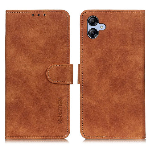 KHAZNEH For Samsung Galaxy A07 4G / A06 4G / A06 5G Case PU Leather Retro Texture Phone Cover