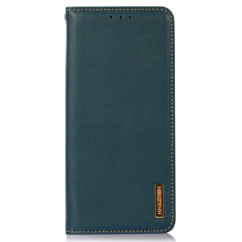 KHAZNEH For Samsung Galaxy A07 4G / A06 4G / A06 5G Case Wallet Genuine Cow Leather Phone Cover Nappa Texture