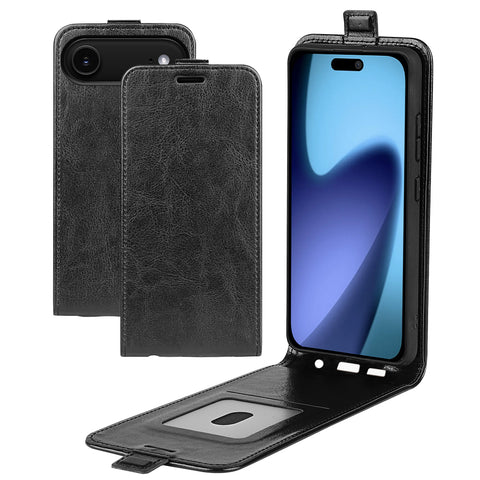 For iPhone Air Case with Card Slots Vertical Flip Leather Phone Cover