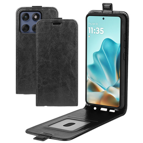 For Motorola Edge 60 Fusion 5G Case with Card Slots Vertical Flip Leather Phone Cover