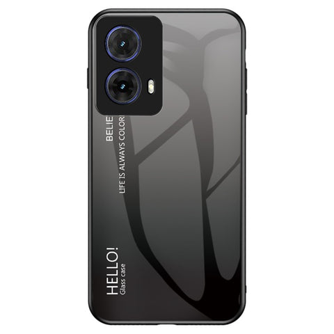 For Motorola Moto G85 5G / S50 Neo 5G Case Anti-Scratch Tempered Glass + PC + TPU Phone Cover