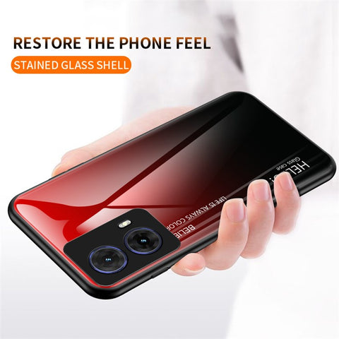For Motorola Moto G85 5G / S50 Neo 5G Case Anti-Scratch Tempered Glass + PC + TPU Phone Cover