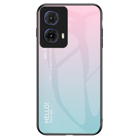 For Motorola Moto G85 5G / S50 Neo 5G Case Anti-Scratch Tempered Glass + PC + TPU Phone Cover