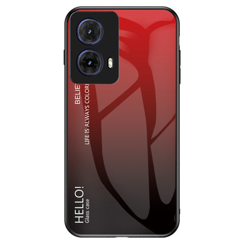 For Motorola Moto G85 5G / S50 Neo 5G Case Anti-Scratch Tempered Glass + PC + TPU Phone Cover