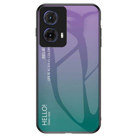 For Motorola Moto G85 5G / S50 Neo 5G Case Anti-Scratch Tempered Glass + PC + TPU Phone Cover