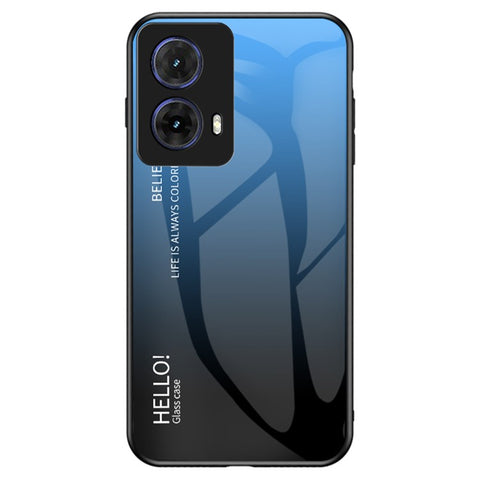 For Motorola Moto G85 5G / S50 Neo 5G Case Anti-Scratch Tempered Glass + PC + TPU Phone Cover