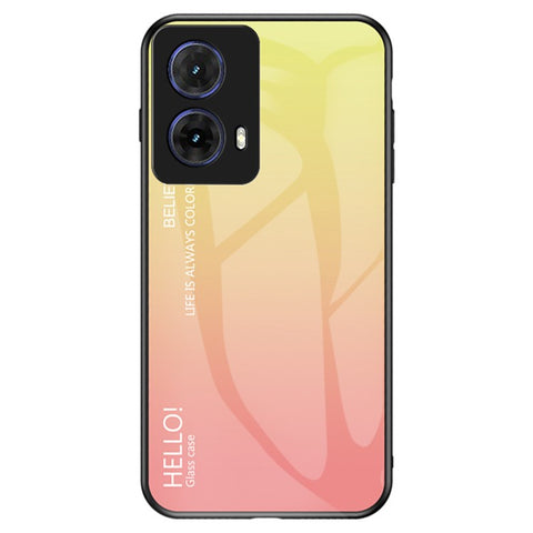 For Motorola Moto G85 5G / S50 Neo 5G Case Anti-Scratch Tempered Glass + PC + TPU Phone Cover