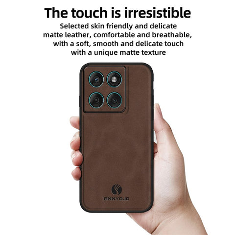 ANNYOJO For Motorola Edge 60 Fusion 5G / Edge 60 5G Case PU Leather + PC + TPU Anti Drop Phone Back Cover
