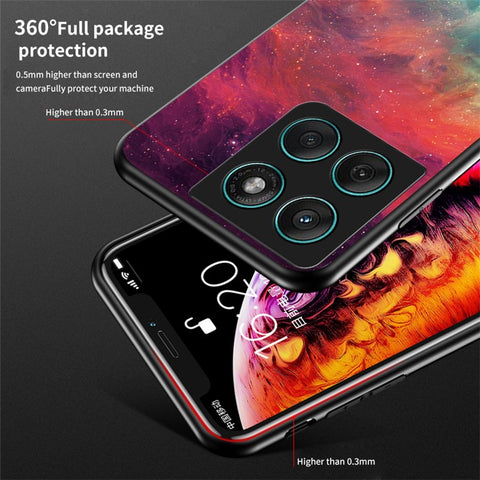 For Motorola Edge 60 Fusion 5G / Edge 60 5G Case Starry Sky Pattern Tempered Glass Phone Cover