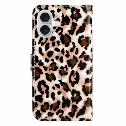 For iPhone 17 Wallet Case Printed Pattern Design Leather Phone Cover