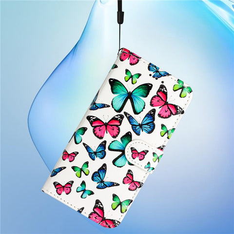 For iPhone 17 Pro Max Wallet Case Printed Pattern Design Leather Phone Cover