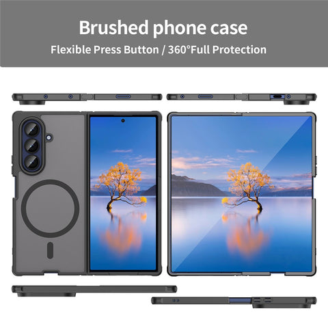 For Samsung Galaxy Z Fold7 5G Magnetic Case Anti Drop PC + TPU Phone Cover