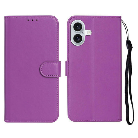 For iPhone 17 Case PU Leather Flip Phone Cover Wallet Card Slot Holder