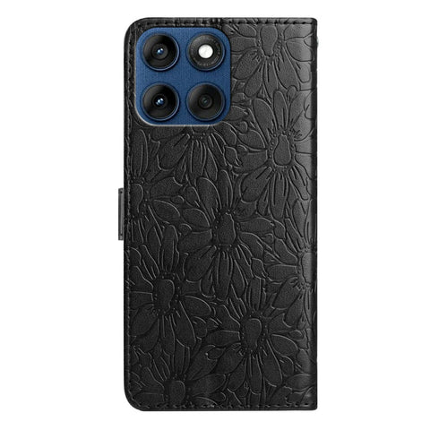 Leather Case for Motorola Edge 60 5G / 60 Fusion 5G / 60s 5G Daisy Imprint Wallet Stand Phone Protective Cover