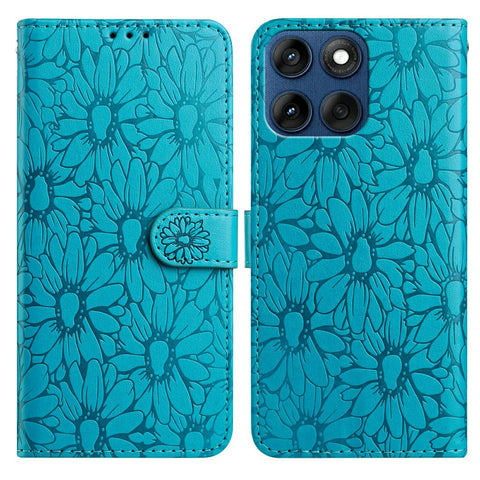 Leather Case for Motorola Edge 60 5G / 60 Fusion 5G / 60s 5G Daisy Imprint Wallet Stand Phone Protective Cover