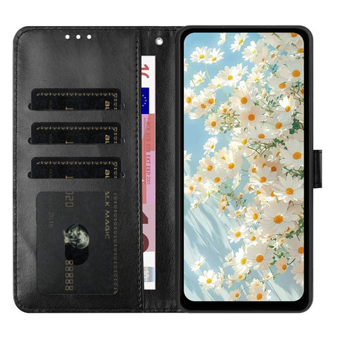 For iPhone 17 Leather Case Daisy Imprint Wallet Stand Phone Protective Cover