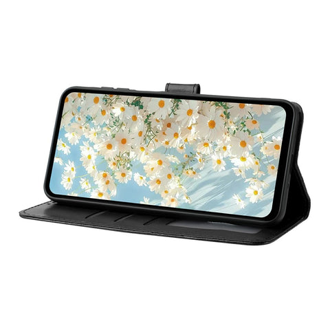 For iPhone 17 Leather Case Daisy Imprint Wallet Stand Phone Protective Cover
