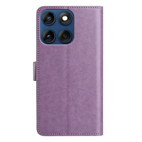 Wallet Phone Case for Motorola Edge 60 5G  /  Edge 60 Fusion 5G  /  Edge 60s 5G Stand PU Leather Folio Flip Cover with 8 Card Slot