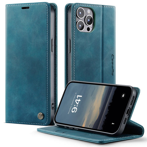 CASEME For iPhone 12 Pro 6.1 inch / iPhone 12 6.1 inch Case  033 Series RFID Blocking Wallet Stand Calf Texture Leather Phone Cover