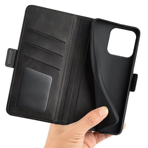For Motorola Edge 60 Fusion 5G Case Calf Texture Leather Wallet Phone Cover