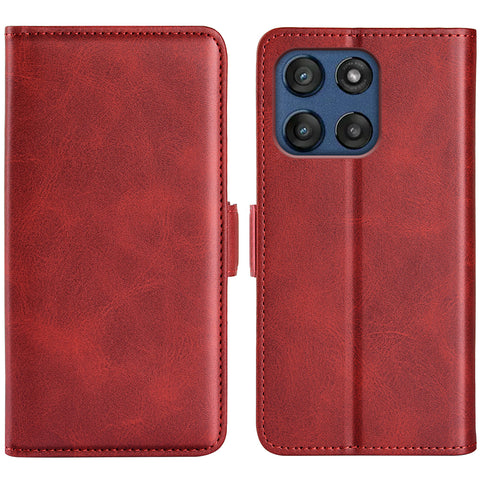 For Motorola Edge 60 Fusion 5G Case Calf Texture Leather Wallet Phone Cover