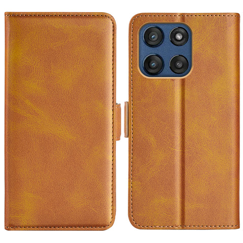 For Motorola Edge 60 Fusion 5G Case Calf Texture Leather Wallet Phone Cover