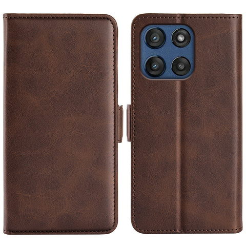 For Motorola Edge 60 Fusion 5G Case Calf Texture Leather Wallet Phone Cover