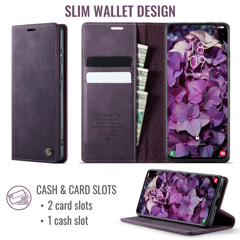CASEME For Samsung Galaxy S20 Ultra Case  033 Series RFID Blocking Wallet Stand Calf Texture Leather Phone Cover