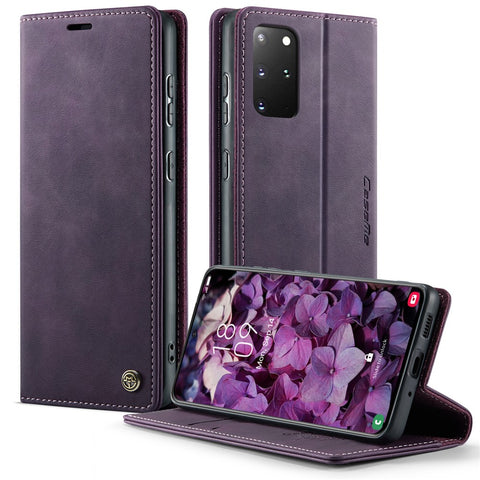 CASEME For Samsung Galaxy S20 Plus 5G / Galaxy S20 Plus 4G Case  033 Series RFID Blocking Wallet Stand Calf Texture Leather Phone Cover