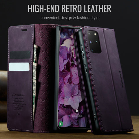 CASEME For Samsung Galaxy S20 Plus 5G / Galaxy S20 Plus 4G Case  033 Series RFID Blocking Wallet Stand Calf Texture Leather Phone Cover