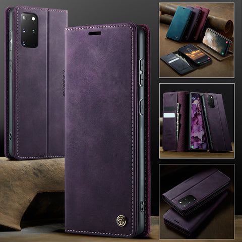 CASEME For Samsung Galaxy S20 Plus 5G / Galaxy S20 Plus 4G Case  033 Series RFID Blocking Wallet Stand Calf Texture Leather Phone Cover