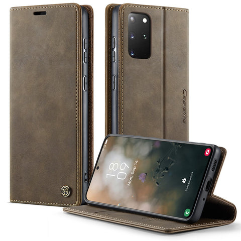 CASEME For Samsung Galaxy S20 Plus 5G / Galaxy S20 Plus 4G Case  033 Series RFID Blocking Wallet Stand Calf Texture Leather Phone Cover