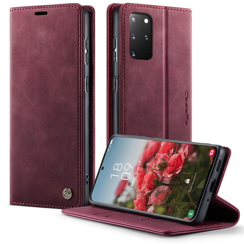 CASEME For Samsung Galaxy S20 Plus 5G / Galaxy S20 Plus 4G Case  033 Series RFID Blocking Wallet Stand Calf Texture Leather Phone Cover