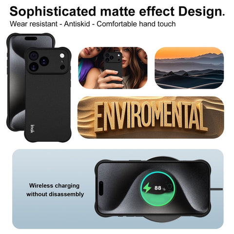 IMAK For iPhone 17 Pro Max Case TPU Phone Cover Airbag Shockproof Protection