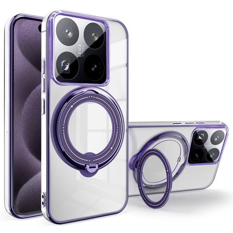 For Xiaomi 14T Pro Case Magnetic Kickstand PC + TPU Phone Cover