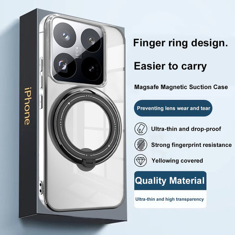 For Xiaomi 14T Pro Case Magnetic Kickstand PC + TPU Phone Cover