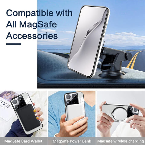 For Xiaomi 14T Pro Case Magnetic Kickstand PC + TPU Phone Cover