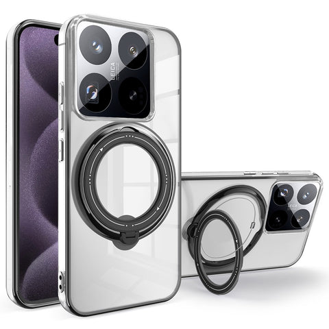 For Xiaomi 14T Pro Case Magnetic Kickstand PC + TPU Phone Cover