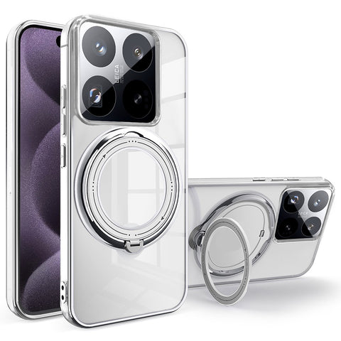 For Xiaomi 14T Pro Case Magnetic Kickstand PC + TPU Phone Cover