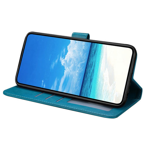 For Samsung Galaxy M16 5G / F16 5G Case Butterfly Imprinted Wallet Stand PU Leather Flip Phone Cover with Strap