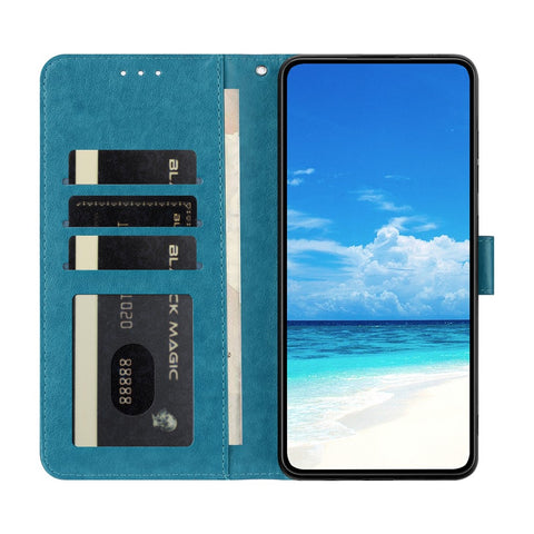 For Samsung Galaxy M16 5G / F16 5G Case Butterfly Imprinted Wallet Stand PU Leather Flip Phone Cover with Strap