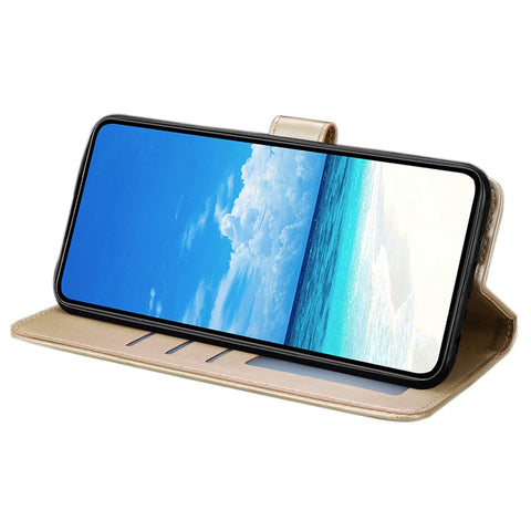 For Xiaomi Redmi Note 14 4G (163.25mm) Case Butterfly Imprinted Wallet Stand PU Leather Flip Phone Cover with Strap