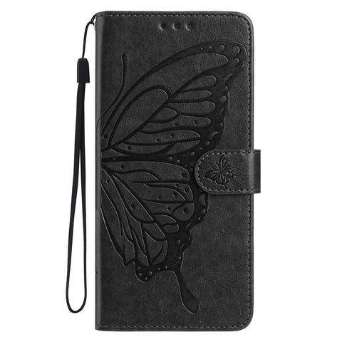 For Motorola Edge 60 5G Case Butterfly Imprinted Wallet Stand PU Leather Flip Phone Cover with Strap