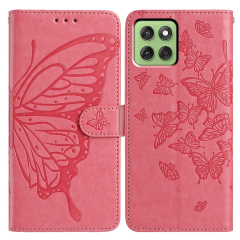 For Motorola Edge 60 5G Case Butterfly Imprinted Wallet Stand PU Leather Flip Phone Cover with Strap
