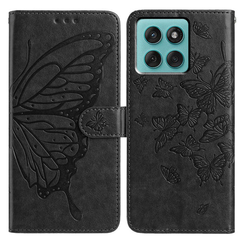 For Motorola Edge 60 Fusion 5G Case Butterfly Imprinted Wallet Stand PU Leather Flip Phone Cover with Strap