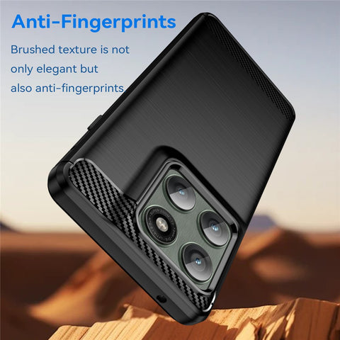 For Motorola Edge 60 Pro 5G / Edge (2025) 5G Case Protective Phone Cover Carbon Fiber Texture Brushed