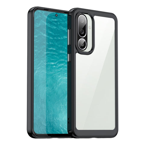 For Samsung Galaxy M56 5G / F56 5G Case TPU + Acrylic Protective Clear Phone Cover
