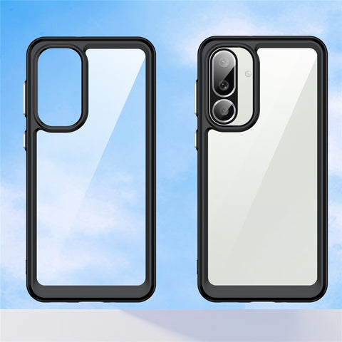 For Samsung Galaxy M56 5G / F56 5G Case TPU + Acrylic Protective Clear Phone Cover