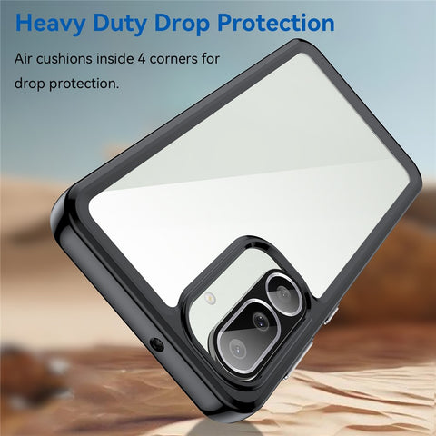 For Samsung Galaxy M56 5G / F56 5G Case TPU + Acrylic Protective Clear Phone Cover