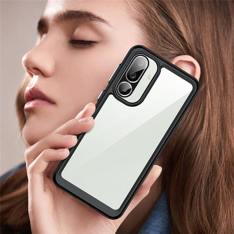 For Samsung Galaxy M56 5G / F56 5G Case TPU + Acrylic Protective Clear Phone Cover